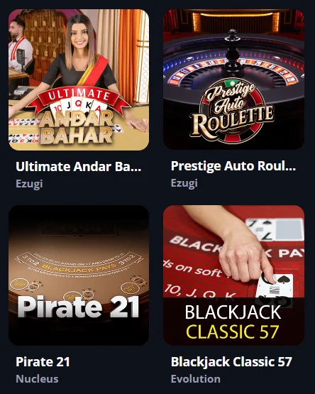 Table Lucky Elf casino games